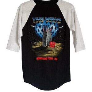 Vintage The Who Raglan Band Tee, American Tour 1982 The Who T-Shirt